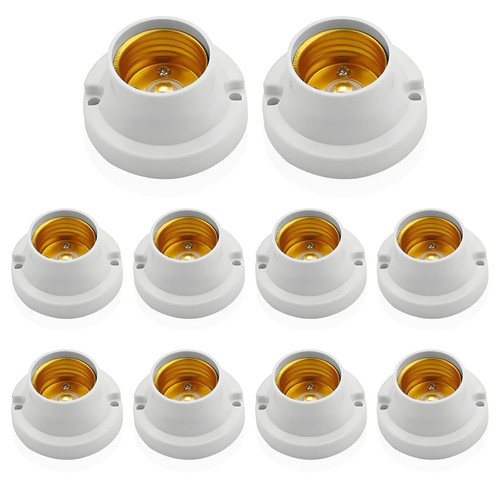 10x lampenfassung e27 - lampenfassung, abs