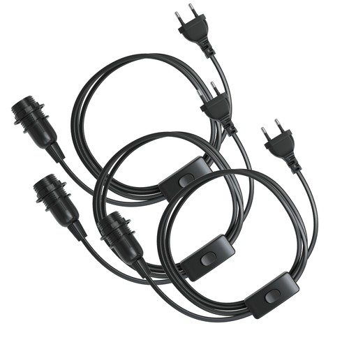 Lampenfassung e14 mit kabel - 3x,