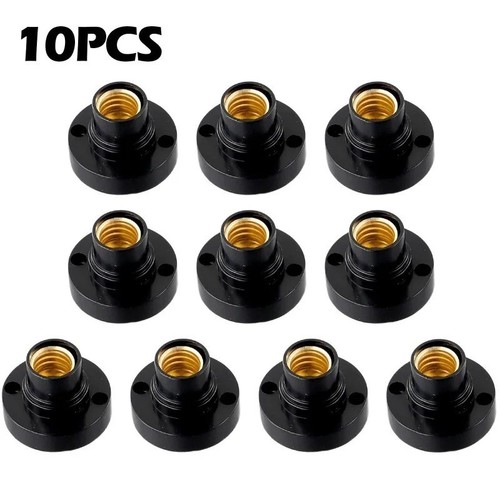 10x e14 lampenfassung - e14, schwarz